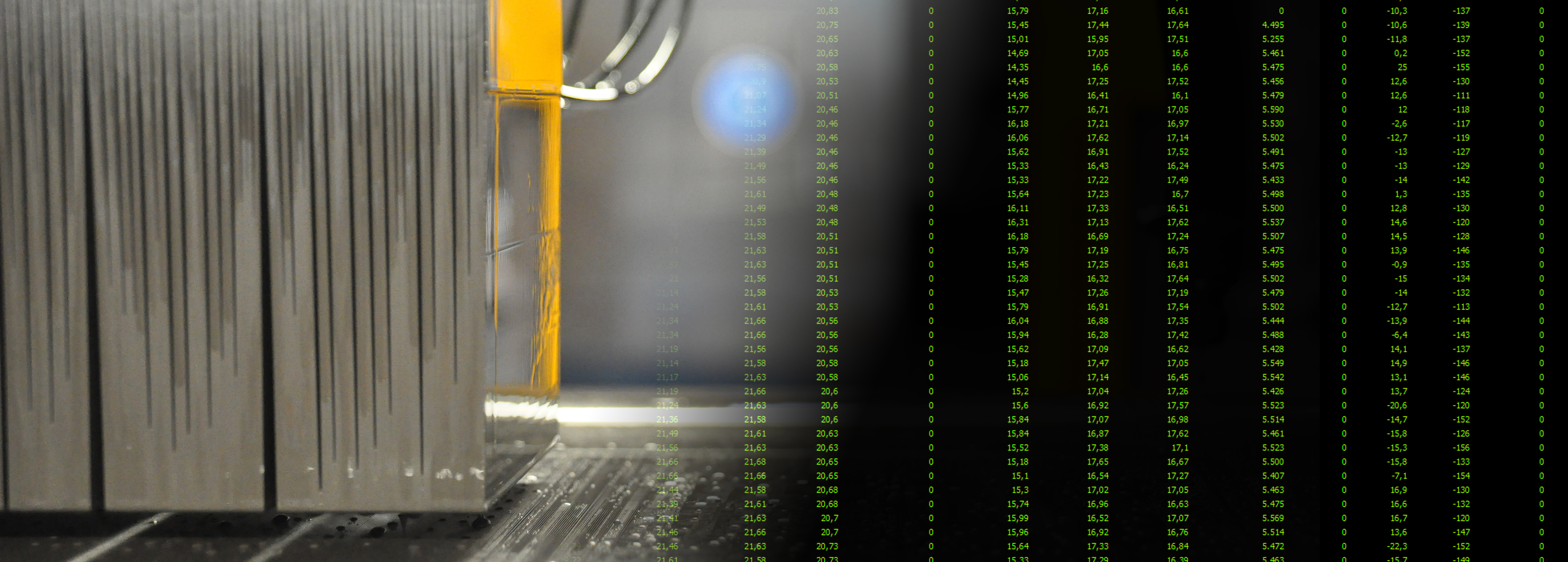 Datenanalytik Materialbearbeitung