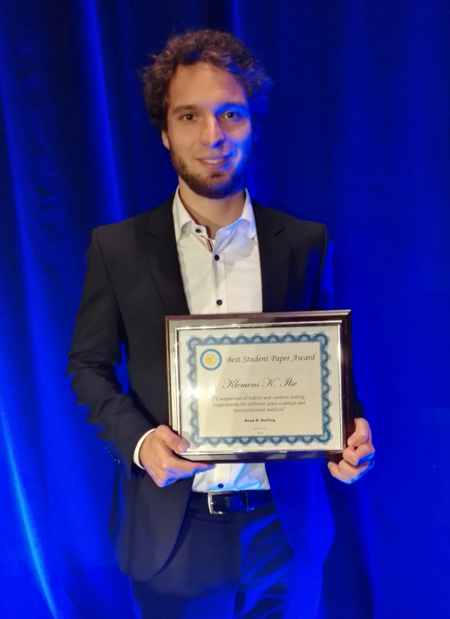 Klemens Ilse Auszeichnung Best Student Paper Award PVSC 44