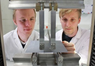 Biegeversuch Siliziumwafer