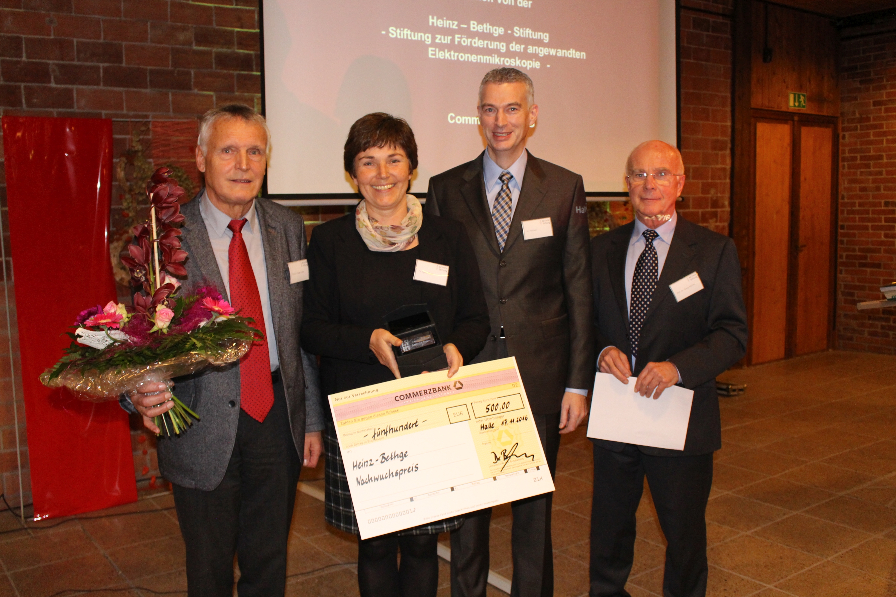 Nachwuchspreis Bethge-Stiftung Auszeichnung angewandte Elektronenmikroskopie Verleihung